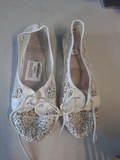 chaussures plates dentelle blanche t 38