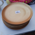 :6 assiettes en grès: