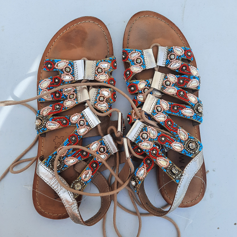 Paire de sandale  en cuir                                                         T39