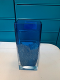 Vase bleu en verre