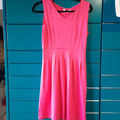 robe rose col v taille m