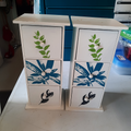 Lot 2 mini commodes blanches