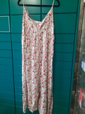Robe longue à bretelles fleurie "Lila et Lola" T L