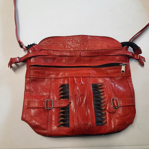 Sac à main cuir rouge