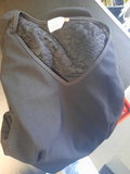 robe noire/dentelle T 42