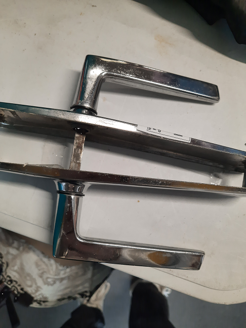 Paire de poignée de porte chromé bricolage