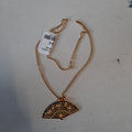 Pendentif en vermeil, éventail