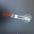 Couverts salade plastique manche orange