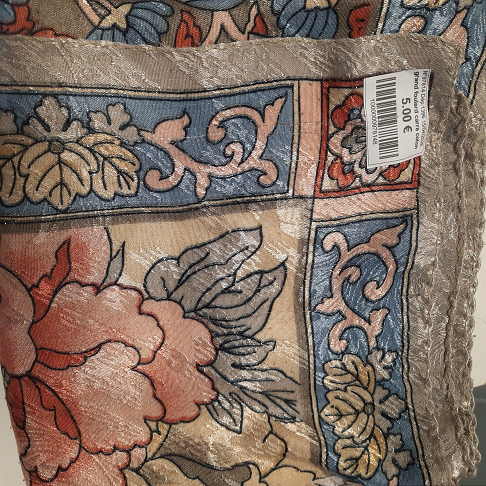 grand foulard carre coton