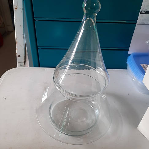 Bonbonnière verre sapin