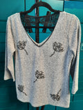 Pull Grain de malice manches 3/4 taille 38