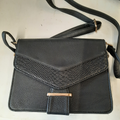 Sac noir en cuir