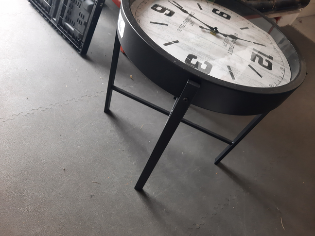 Table horloge vintage