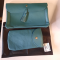 ens. 2 pochettes RODIER, bleu canard, beauté