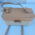 sac marron paille