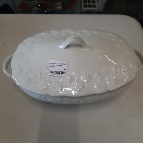 Soupière porcelaine blanche