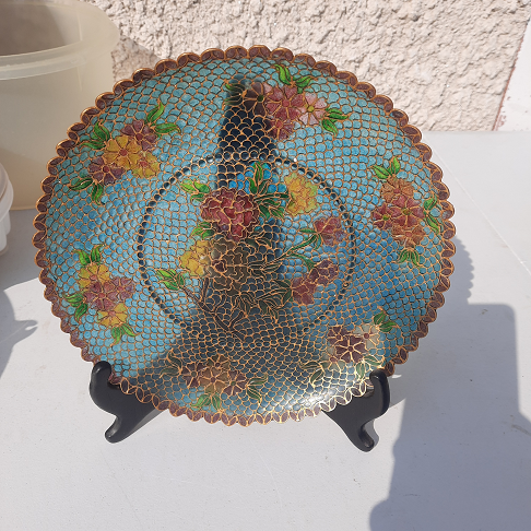 assiette deco avec support