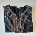 Tunique femme BREAL,  noir et brodé,  T38