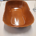 Plat marron "forme panier"