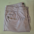 pantalon été couleur parme forme jean avec poches zippées. BREAL Taille 44.