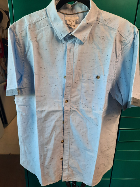 chemise H jules M.courte ciel/moucheté(L)