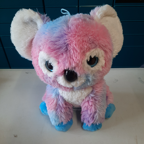 peluche koala rose et bleu