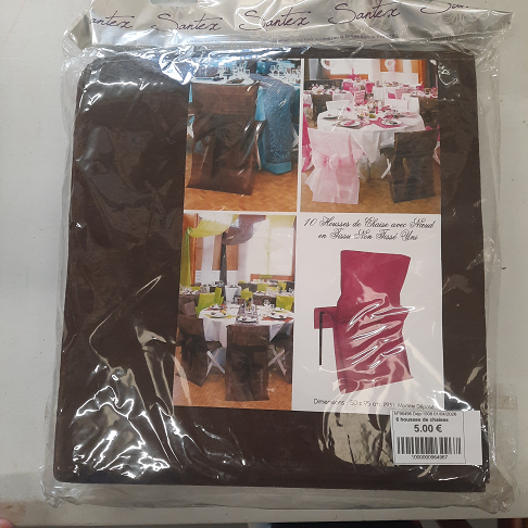 6 housses de chaises