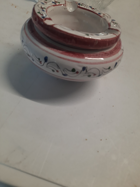 Cendrier marocain Motif rose et fleuri