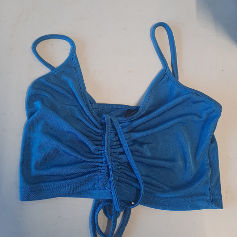 CROP, top bleu, taille M