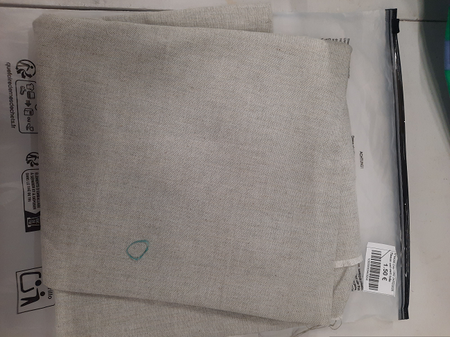 Tissus uni vert toile