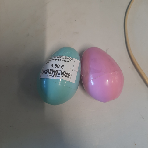 2 œufs surprise rose et bleu