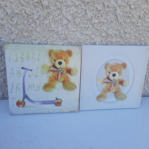 2 cadres nounours