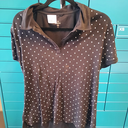 haut noir et blanc xl