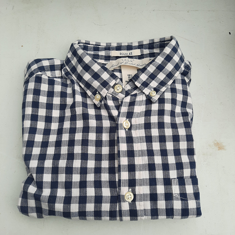 Chemise homme vichy marine HetM s