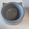 gamelles plastiques pour chat , 1 grise