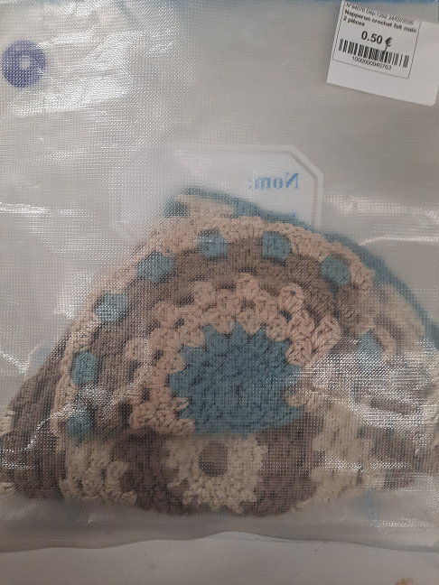 Napperon crochet fait main 2 pièces