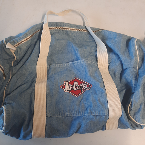 Un sac en toile lit, Cooper, bleu clair,