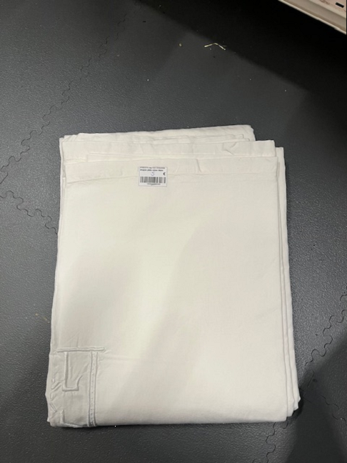 draps coton blanc