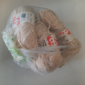laine beige bouclée 3 Suisses (6 pelotes)