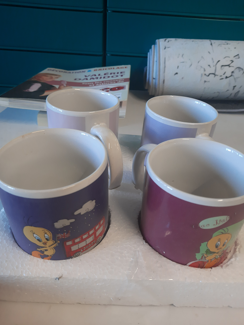 lots de 4 mugs titi et grosminet
