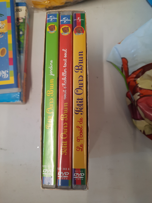 coffret 3 dvd petit ours brun