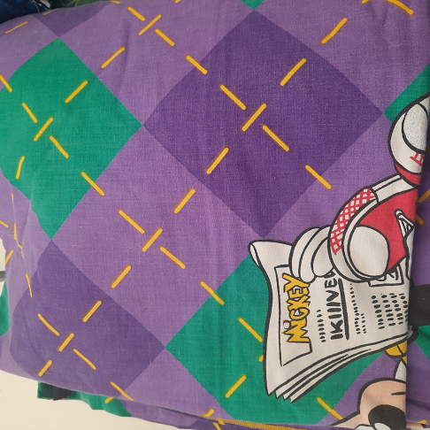 Housse de couette  1 personne  Mickey  avec drap de dessous