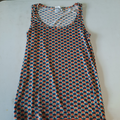 Haut femme Ronde orange bleu