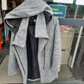 manteau capuche gris t42