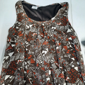 -ROBE TUNIQUE marron/rouge blanche Cache Cache T38/40