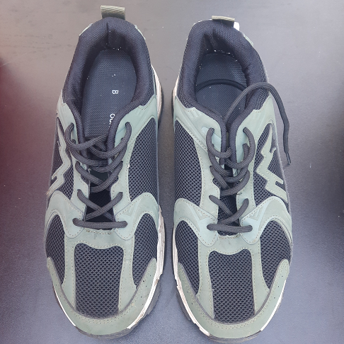 baskets T.42 kaki/noir homme