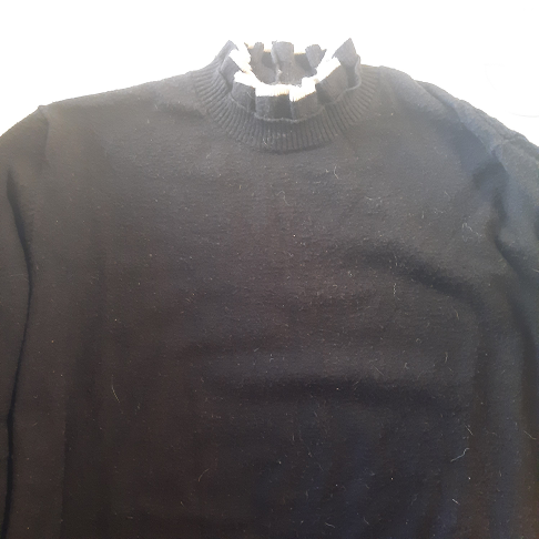 pull noir et blanc t42