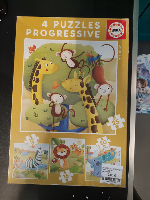 Boîte 4 puzzles progressifs
