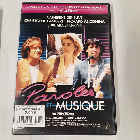 DVD PAROLES ET MUSIQUE
