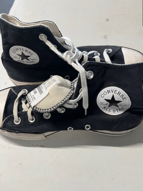 Converse blanche et noir, taille 39